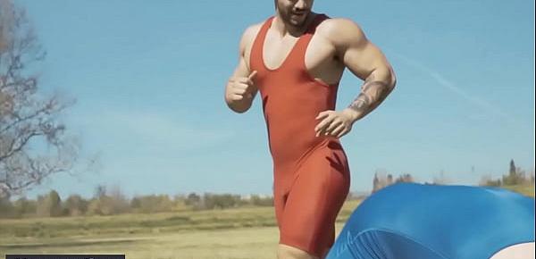  Arad Winwin and Aspen - Body Suits - Drill My Hole - Trailer preview - Men.com